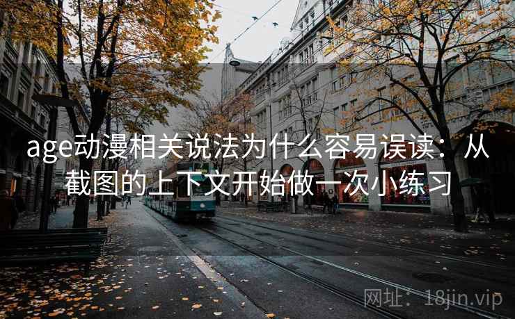 age动漫相关说法为什么容易误读：从截图的上下文开始做一次小练习